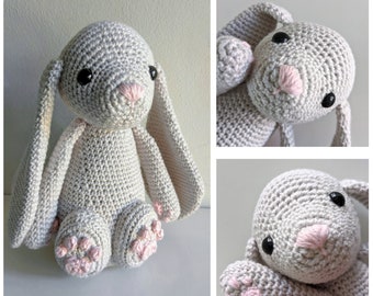 Florence the Bunny Rabbit Crochet Amigurumi Pattern PDF