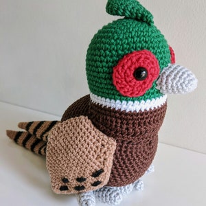 Phillip the Pheasant Bird Crochet Amigurumi Pattern PDF