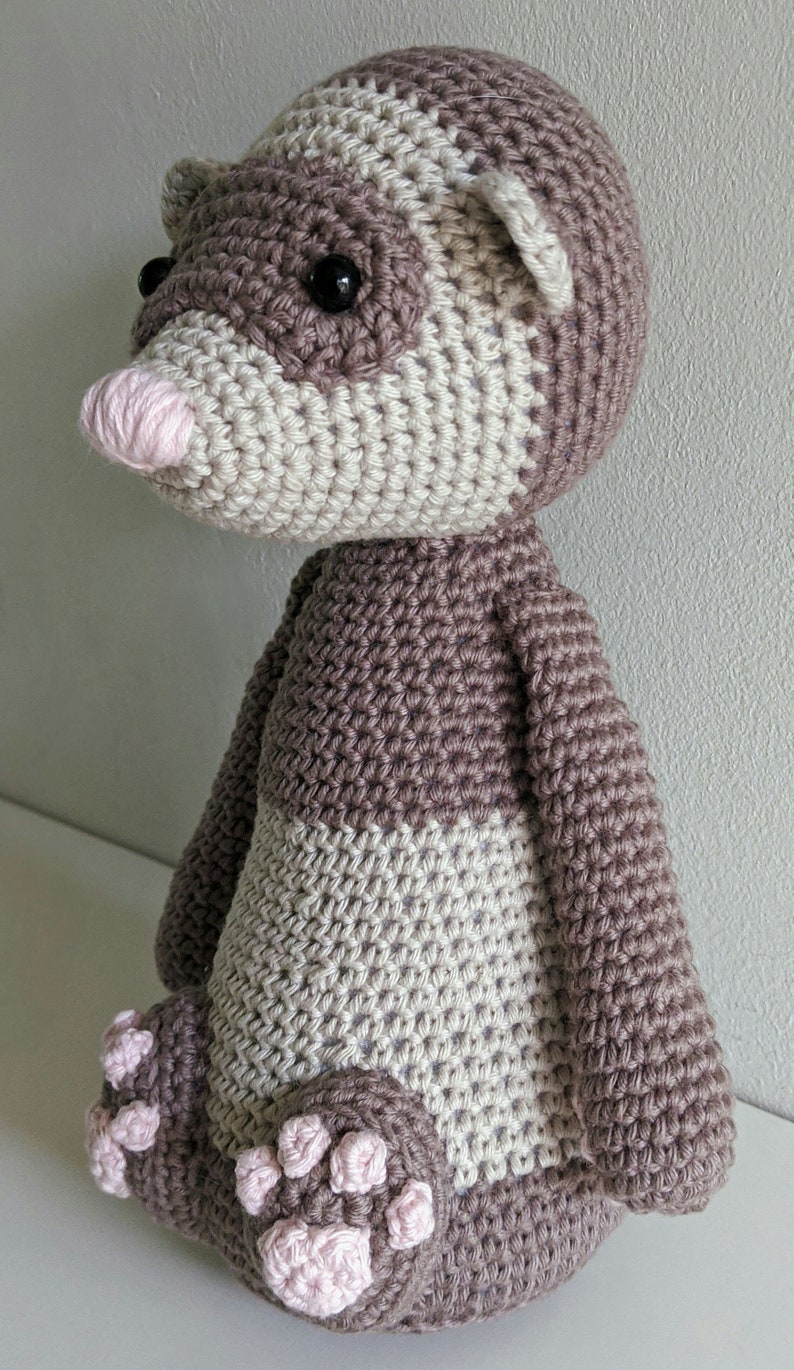 Wallace the Ferret Crochet Amigurumi Pattern PDF image 4