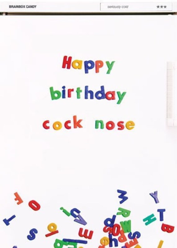 by Shelt.co.uk Details about / Funny Adult Greeting Card Happy Birthday You Cock