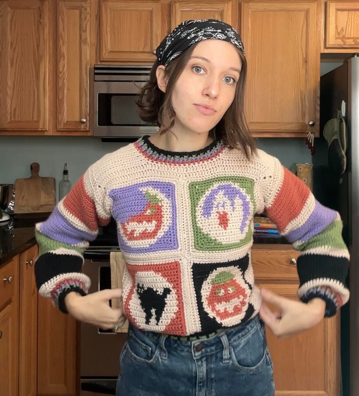 Crochet Halloween Sugar Cookie Sweater PATTERN Etsy UK