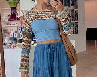Crochet Scrappy Shrug Pattern