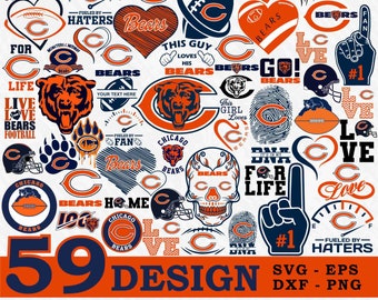 Chicago Bears Svg Etsy
