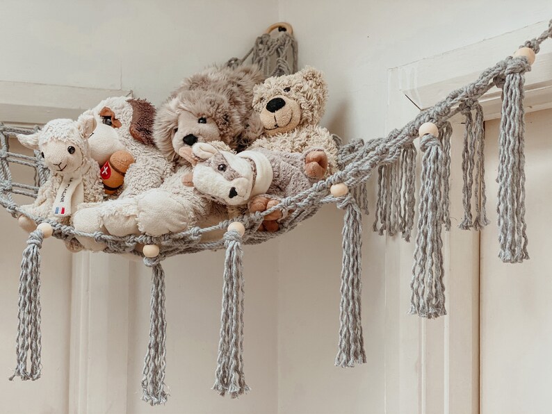 Macrame Toy Hammock Corner Hammock Macrame Hammock Etsy