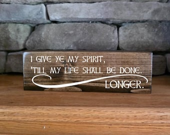 Blood of My Blood Sign, Brian Fraser, Ellen MacKenzie, Outlander Wedding Sign, Outlander Wedding Vows, Scottish Wedding Vow, Outlander Gift