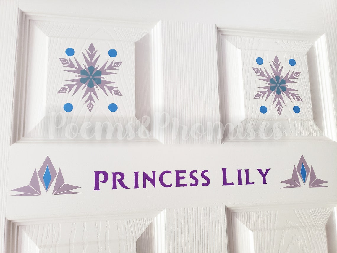 Frozen Door Decal Personalized Door Decal Frozen Decal | Etsy