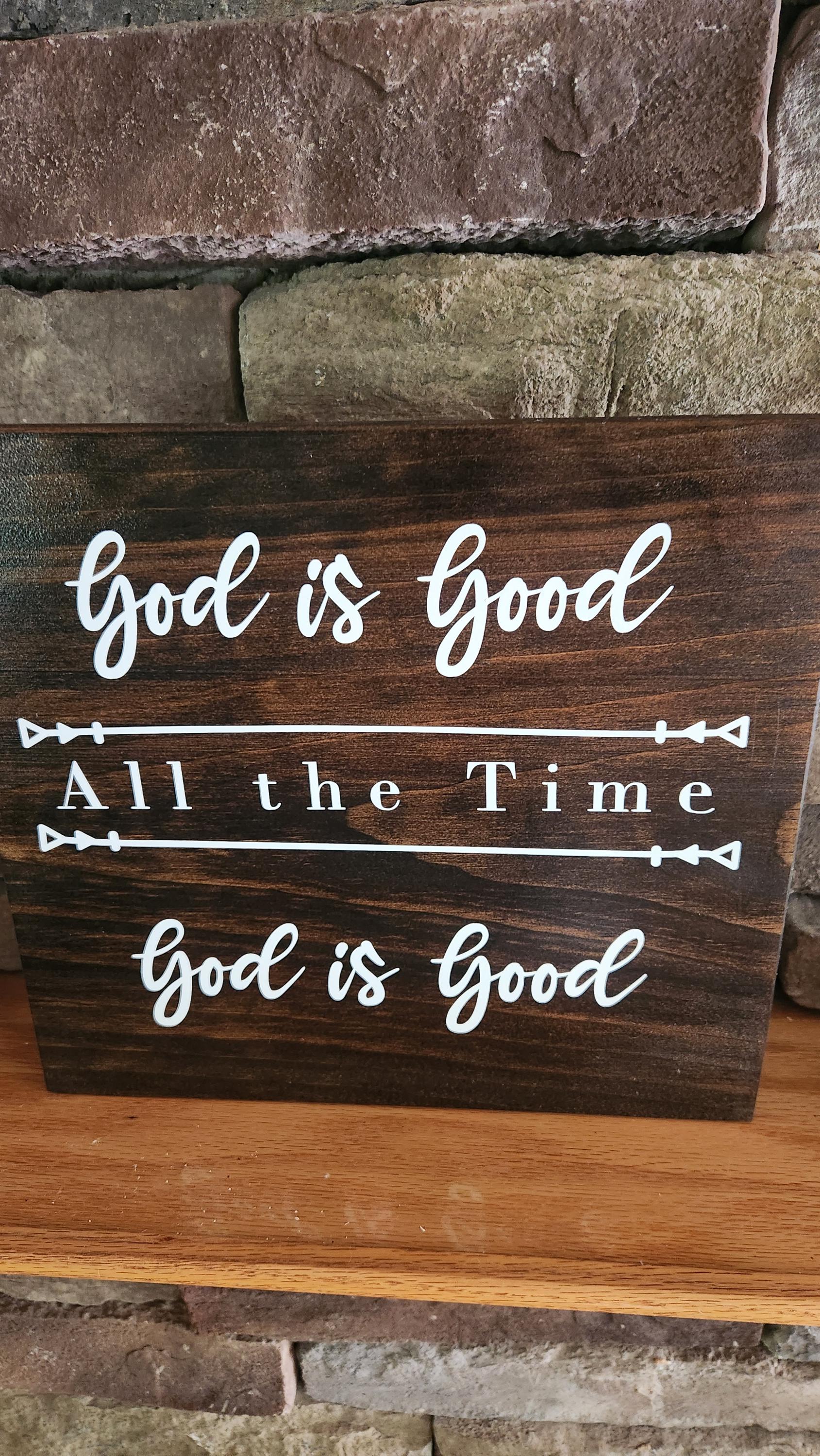 God is Good Sign, God Good All the Time, Faith Sign, Faith Decor ...