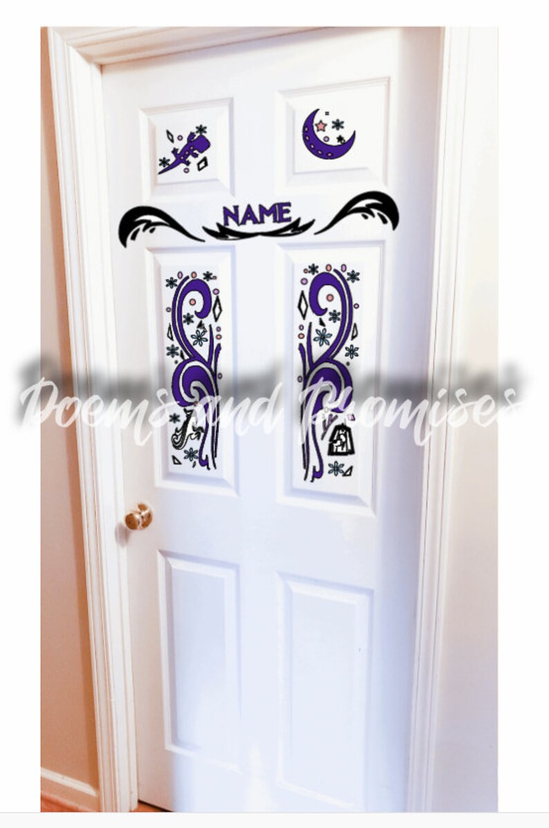 Frozen Myth Door Decal Frozen Door Decal Personalized Frozen Etsy