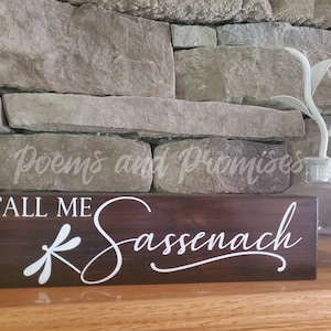 Sassenach Zeichen, Outlander Zeichen, Outlander Dekor, Outlander Stocker Stuffer, Claire Fraser, Outlander Geschenk, Celtic Decor, Scottish Zeichen