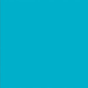 May include: Solid turquoise blue background.