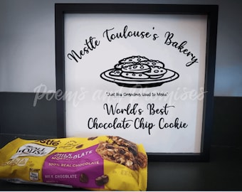 Friends Kitchen Sign, Phoebe Cookie Recipe Sign, Friends Sign, Friends Decor, Friends Sign, Nestle Tollhouse, Phoebe Sign, Nestle Toulhouse