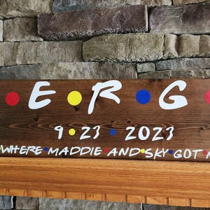 Friends Merge Wedding Sign, Friends Name Sign,  Friends Sign, Friends Decor, Friends Kitchen Sign, Friends Anniversary Sign, Quote
