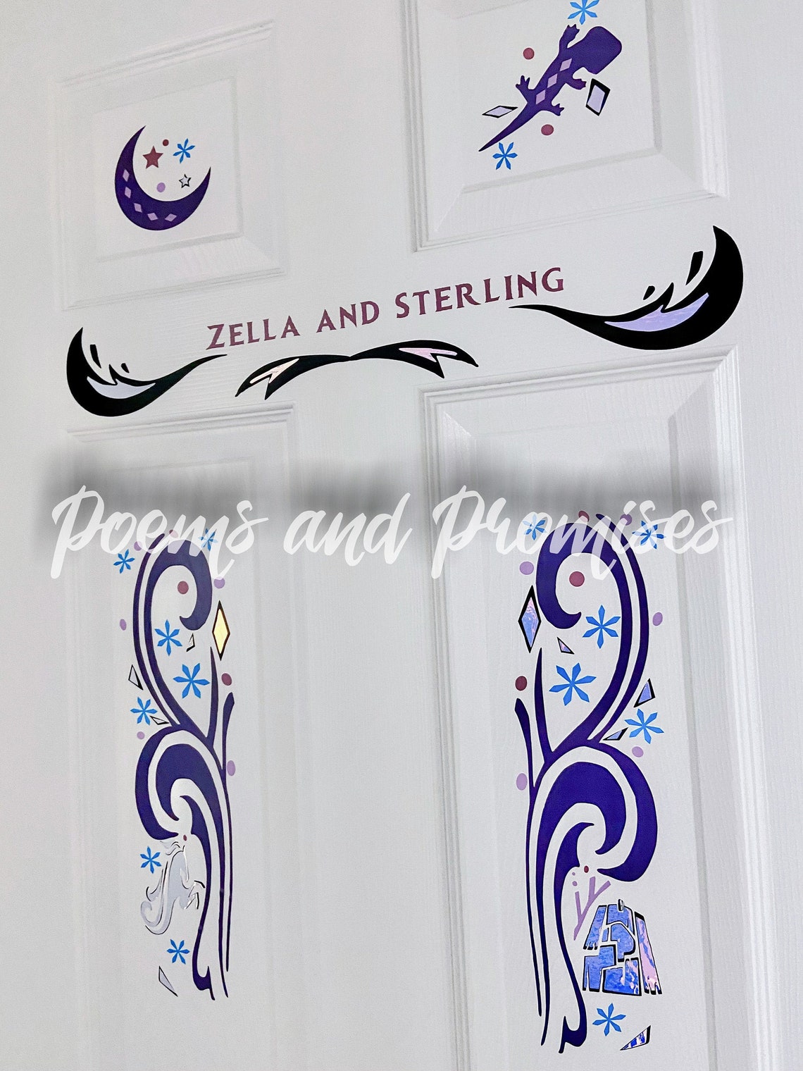 Frozen Myth Door Decal Frozen Door Decal Personalized Frozen Etsy