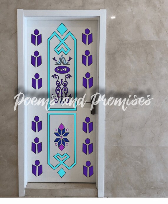 Frozen Door Decal Frozen Decal Anna Decal Elsa Decal Etsy
