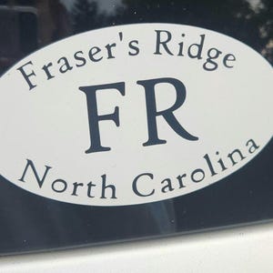 Fraser&#39;s Ridge Aufkleber, Outlander Autoaufkleber, Jamie Fraser, Claire, Sassenach, Outlander Decor, Outlander Geschenk, Geschenk für sie