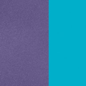 May include: A split background with a purple textured surface on the left and a bright turquoise surface on the right.