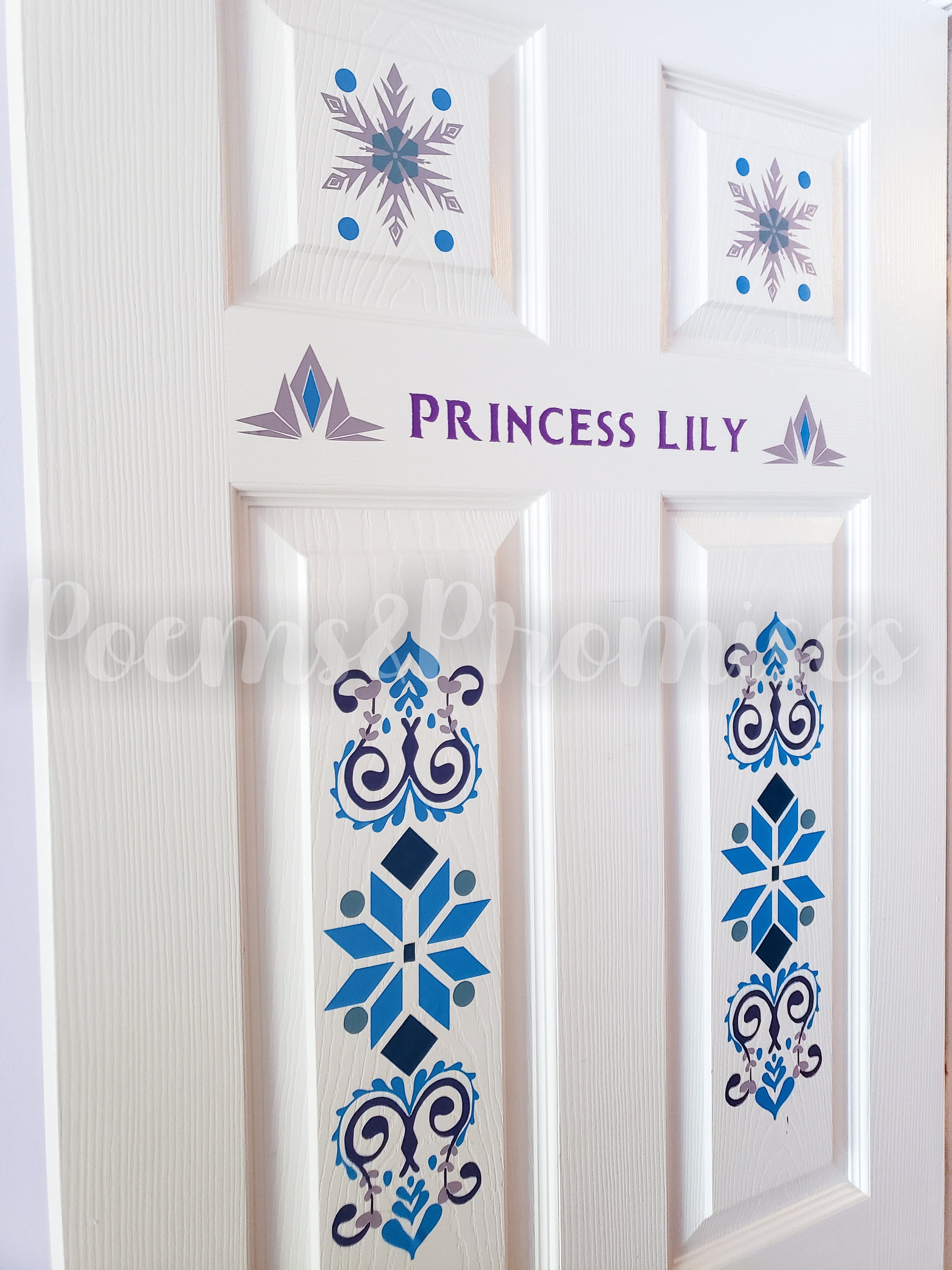 Frozen Door Decal Personalized Door Decal Frozen Decal Etsy