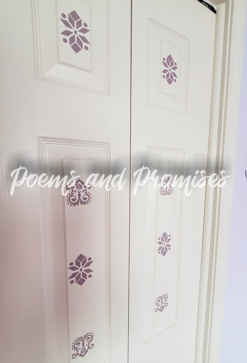 Frozen Closet Door Decals Frozen Slim Panel Decals Princess Etsy