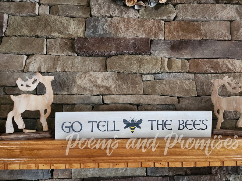 Go Tell The Bees Sign Outlander Sign Outlander Decor Etsy Go tell the bees sign outlander sign outlander decor etsy