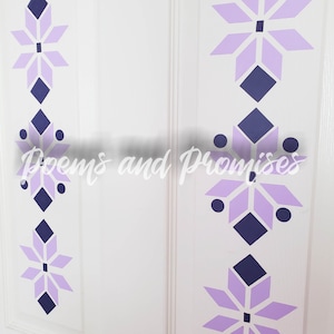 Frozen Door Decal, Princess Door Decal, Frozen Decor, Frozen Room, Elsa Decor, Anna Decor, Girl&#39;s Bedroom Decor, Personalized Girls Bedroom
