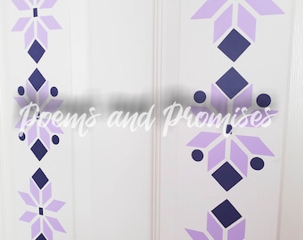 Frozen Inspired Door Decal, Removable Princess Bedroom Decor