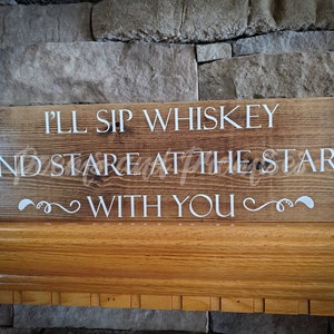 Yellowstone Sip Whiskey With You Sign, Yellowstone Sign, Yellowstone Wall Decor, Beth Dutton Sign, Yellowstone Gift,  Bar Sign, Kitchen Sign