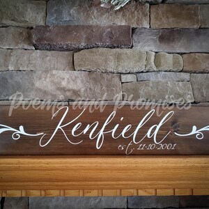 Family Name Sign, Established Sign, Wedding Sign, Master Bedroom Sign, Farmhouse Sign, Living Room Sign
