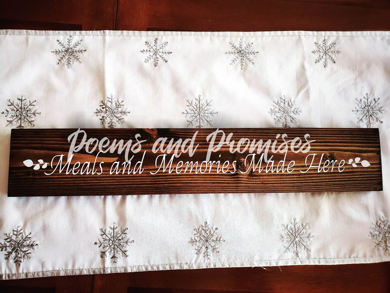 Meals and Memories Kitchen Family Wooden Sign