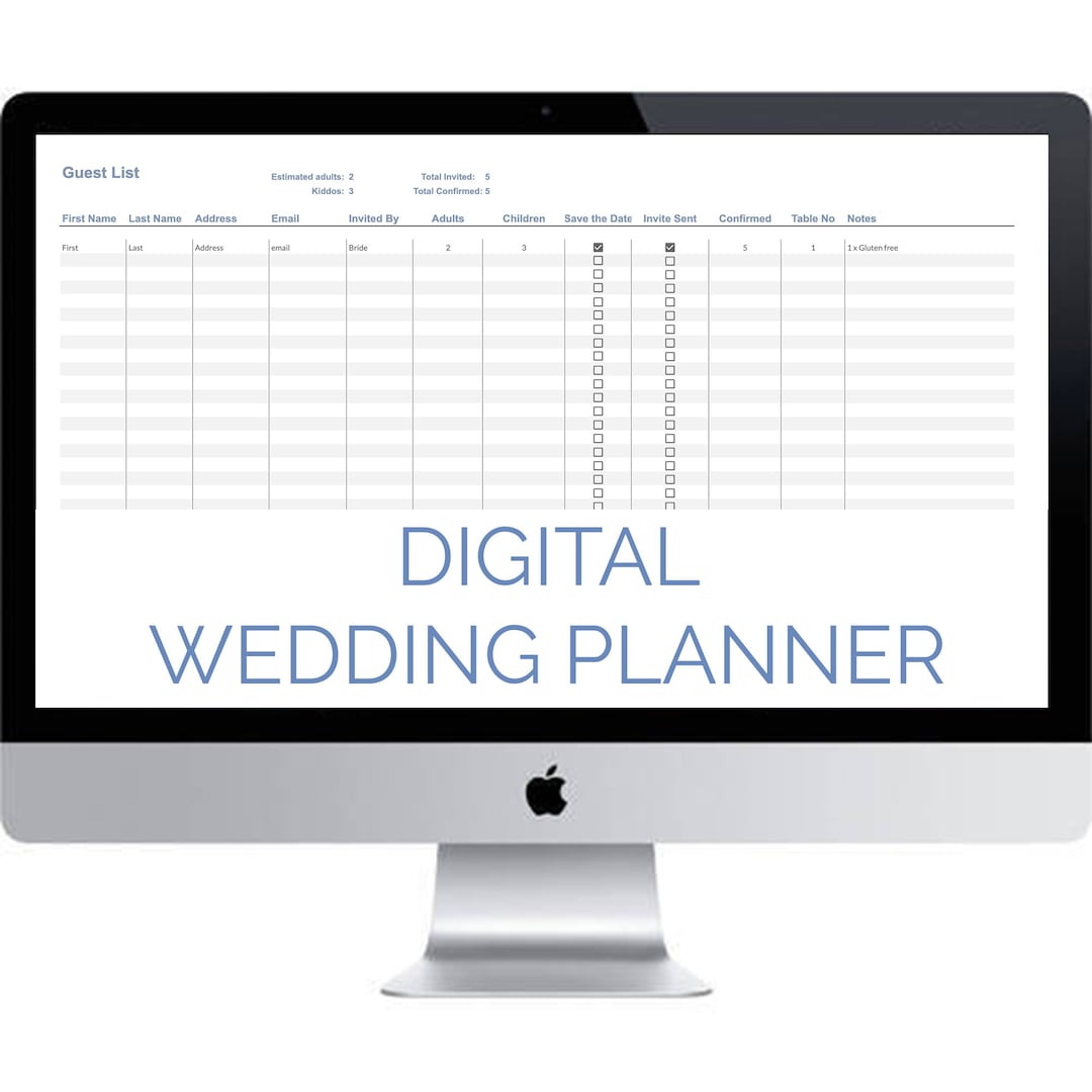 Google Sheets Wedding Planner Template Bundle 2020 Fully Editable Google Sheets Wedding Planner Template Bundle 2020 Fully Editable