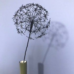 Handmade Wire Allium-wire Flower-allium Sculpture-contemporary ...