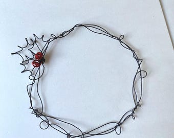 Handcrafted Wire Wreath Card