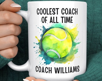 Tennis-Trainer-Tasse - Tennis-Trainer-Geschenke - Tennis-Trainer-Anerkennungs-Geschenke - Tennis-Kaffeetasse - Trainer-Tasse - Trainer-Tasse - Tennis-Cup