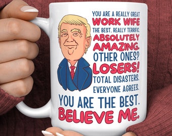 Work Wife Gift - Funny Work Wife Coffee Mug for Her - Work Wives Christmas Gift - Best Work Wife Gift - Coworker Mug - Work Bestie Gift