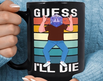 Funny DND Mug - Dungeon Master Mug - DnD Gift - D&D Party Mug - Dragon and Dice Mug - Gift For DND Player - Dungeon Master Gift