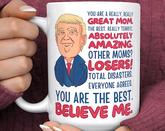Regalo del Día de la Madre de Trump - Regalo del Día de la Madre - Taza de Mamá Trump - Día de la Madre Trump - Regalo Divertido de Trump - Taza para Mamá - Mejor Mamá - Regalo de Mamá Trump