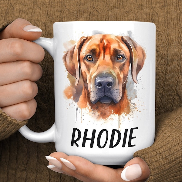 Rhodesian Ridgeback Mug - Personalised Rhodesian Ridgeback Gif - Rhodie Mug - Rhodesian Ridgeback Owner Mug - Dog Lover Gift - Dog Lover Mug