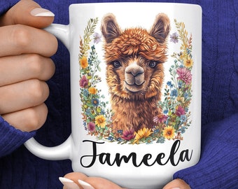 Alpaca Gift - Gepersonaliseerde Alpaca Mok - Alpaca Fan Gift - Alpaca Lover Mok - Alpaca Lover Gift - I Just Freaking Love Alpaca's Ok Mok