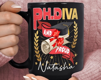 Personalized Phd Graduation Mug - PhD Graduation Gift For Women - Personalised Graduation Gift For Her - Doctorate Mug - Funny phd Gift