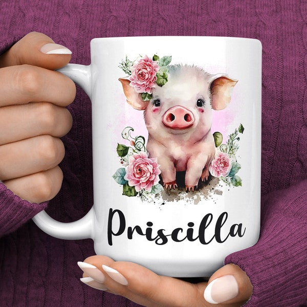 Pig Coffee Mug - Pig Gift - Pig Lover Gift - Pig Cup - Pig Coffee Cup - Cute Pig Gifts - Gift for Pig Farmer - Farm Mug - Veterinarian Mug