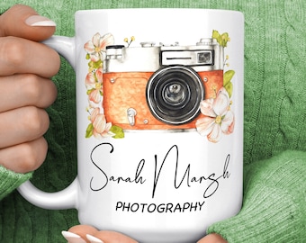 Photographer Mug - Personalised Photographer Coffee Mug - Photography Gifts - Photographer Gifts For Women - Gifts For Wedding Photographers