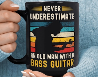 Bass Guitar Mug - Bass Player Coffee Mug - Guitar Teacher Gift - Gift For Bassist - Bass Guitarist Coffee Cup - Funny Bass Guitar Mug