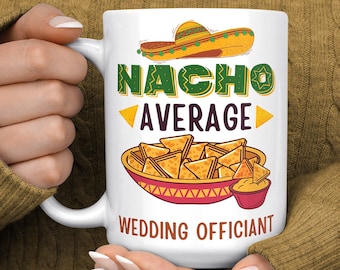 Lustiges Geschenk - Lustiger Becher für Hochzeitsoffiziant - Bester Hochzeitsoffiziant aller Zeiten - Brautparty-Geschenk für Hochzeitsoffiziant - Geschenk für Offiziant