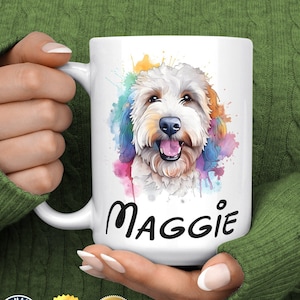 Caneca Groodle - Presentes Goldendoodle - Caneca Golden Doodle Mom - Caneca Dog Mom - Caneca personalizada para cachorro - Presentes para mães de cachorro - Presente para amantes de cachorro