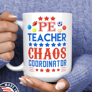 PE Teacher Gift - PE Teacher Mug - Funny PE Teacher Coffee Cup - Physical Education Teacher Mug - Gift For Gym Teacher - Phys Ed Teacher