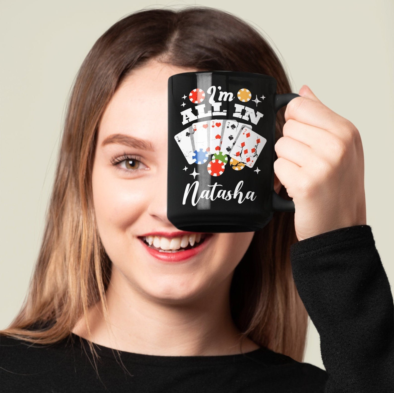 Poker Player Gift Poker Player Mug Poker Gift Card Etsy UK