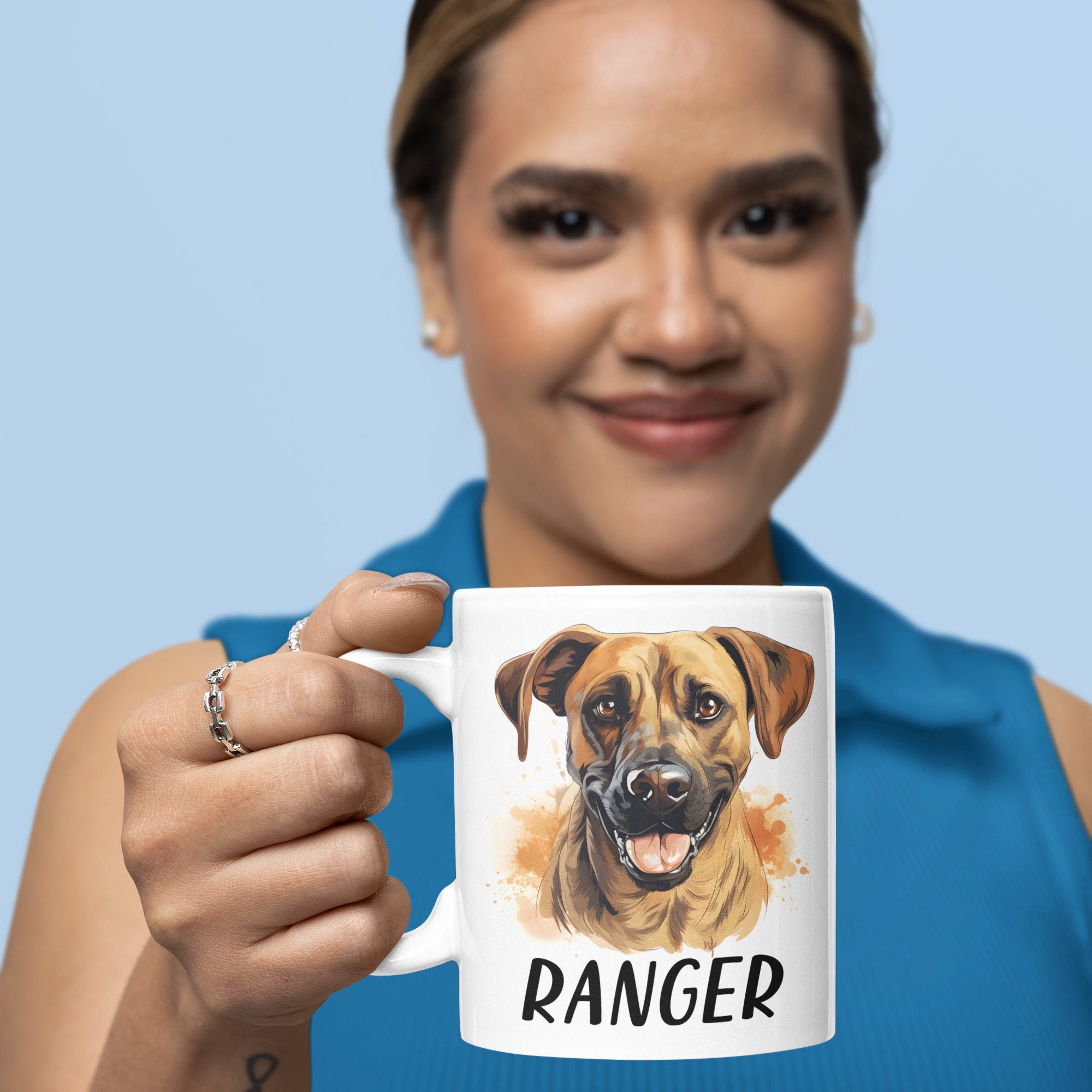 Cur Gift Black Mouth Cur Mug - Personalized Black Mouth Cur Gift - Southern Cur ...