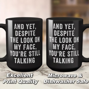 Tazza sarcastica - Tazza divertente per adulti - Regalo scherzoso - Tazza da caffè divertente - Linguaggio inappropriato - Tazza con citazione divertente - Regalo per collega immagine 4