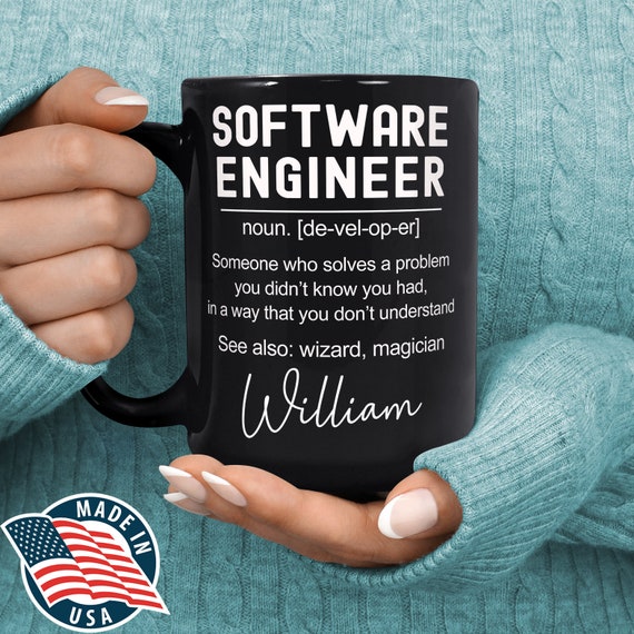 Software Engineer Mug - Personalised Software Engineer Gift - Gift for Coder - Programmer Gift - Programmer Mug - Funny Coffee Mug