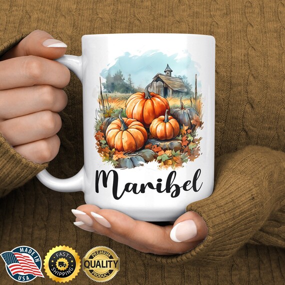 Fall Pumpkin Mug - Fall Coffee Mugs for Women - Personalized Fall Mug - Autumn Coffee Cups - Pumpkin Coffee Mug - Fall Lover Gifts
