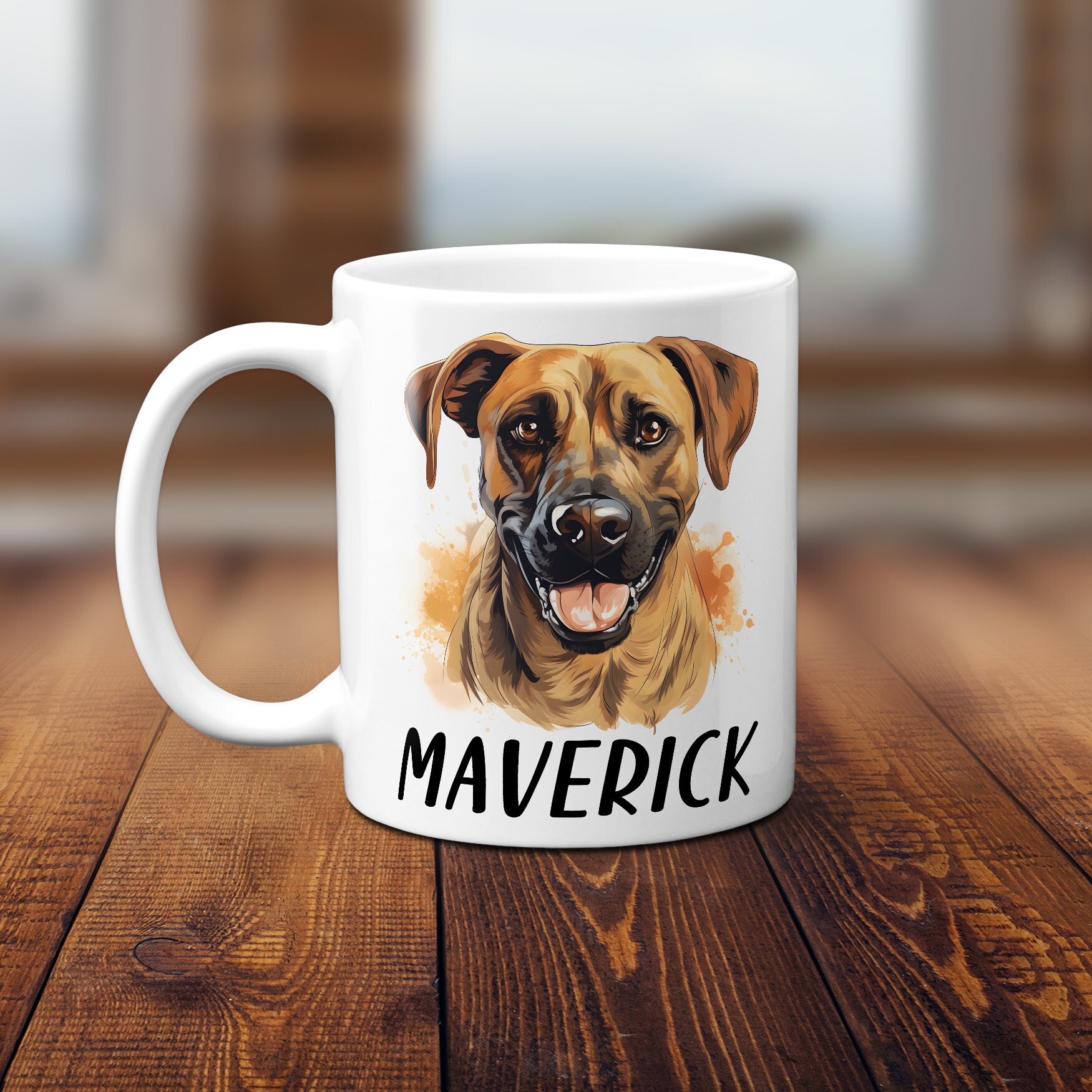 Cur Gift Black Mouth Cur Mug - Personalized Black Mouth Cur Gift - Southern Cur ...